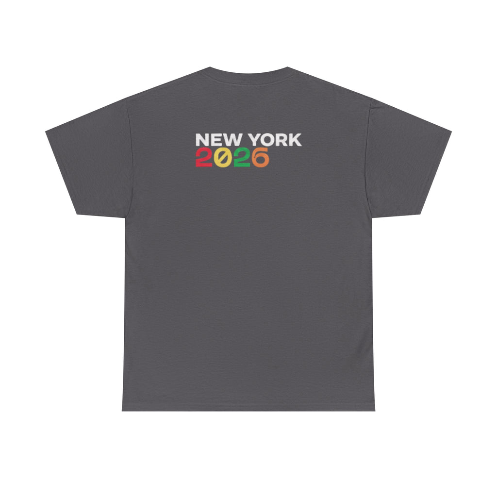 T-Shirt — "just here for the futbol" New York 2026 Soccer Fan Tee
