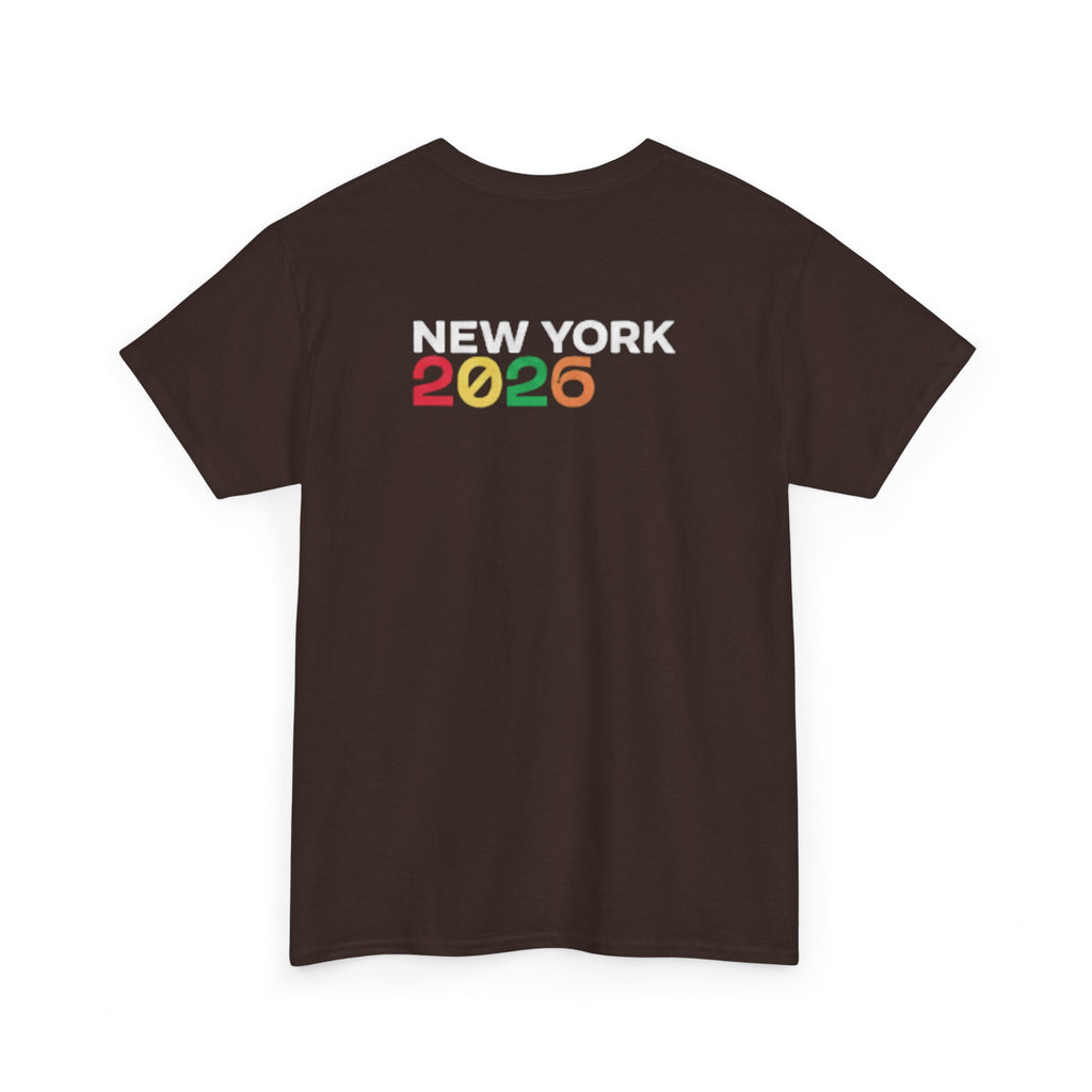 T-Shirt — "just here for the futbol" New York 2026 Soccer Fan Tee