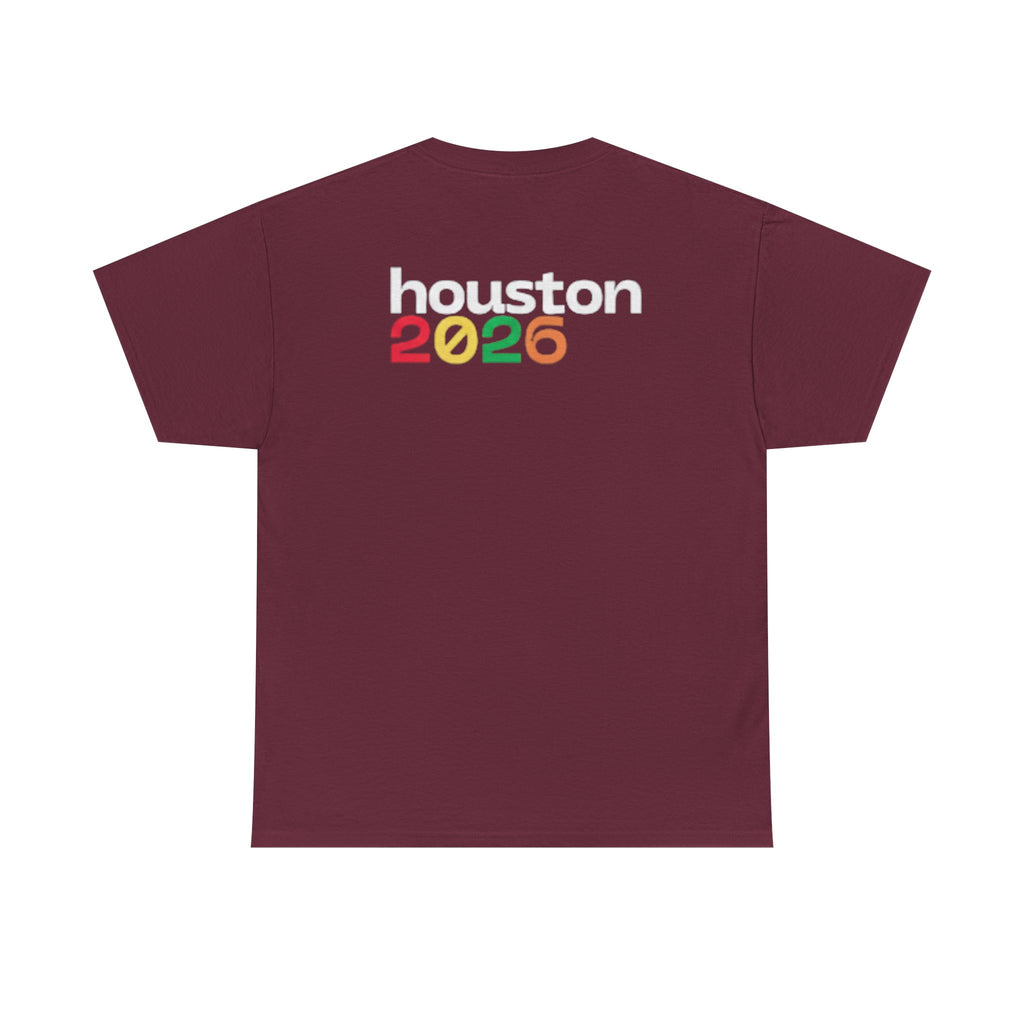 Houston 2026 Soccer Tee — "Just Here for the Futbol" Fan T‑Shirt