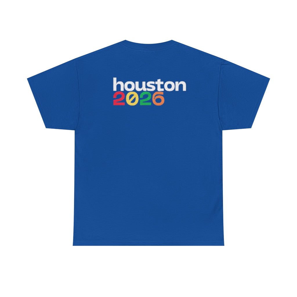 Houston 2026 Soccer Tee — "Just Here for the Futbol" Fan T‑Shirt