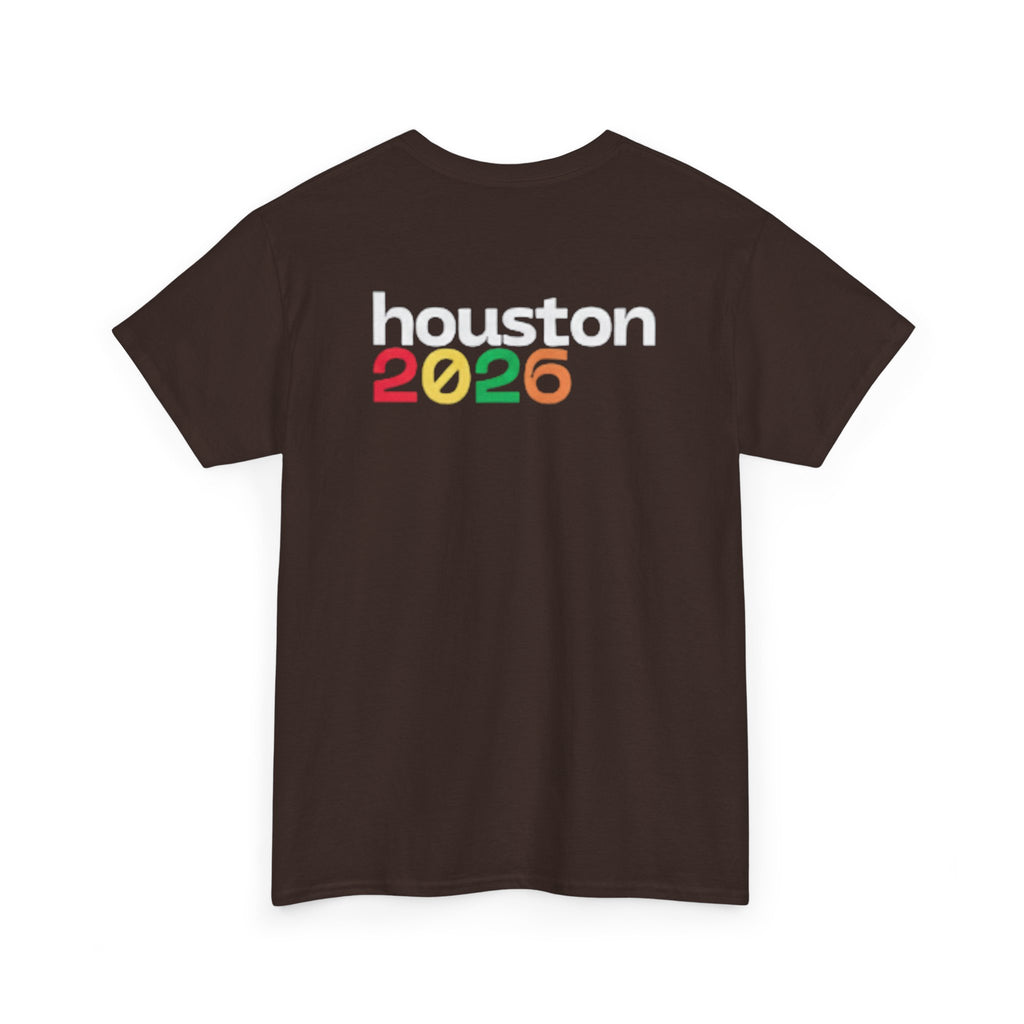 Houston 2026 Soccer Tee — "Just Here for the Futbol" Fan T‑Shirt