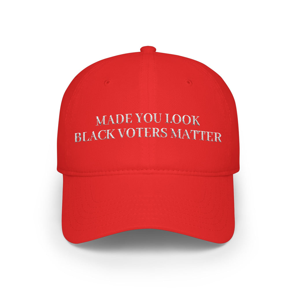 Made You Look Black Voters Matter Cap | Red Baseball Cap, Political Statement