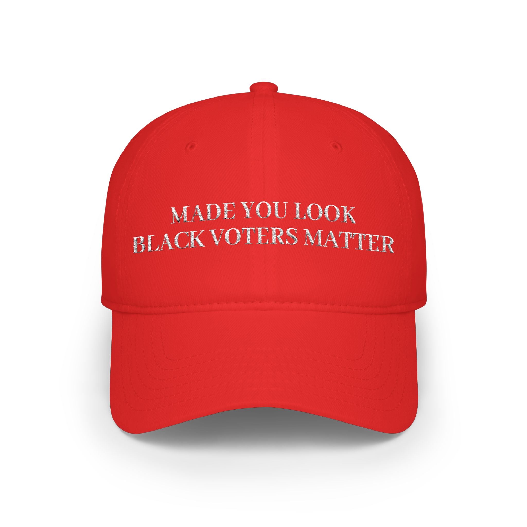 Made You Look Black Voters Matter Cap | Red Baseball Cap, Political Statement