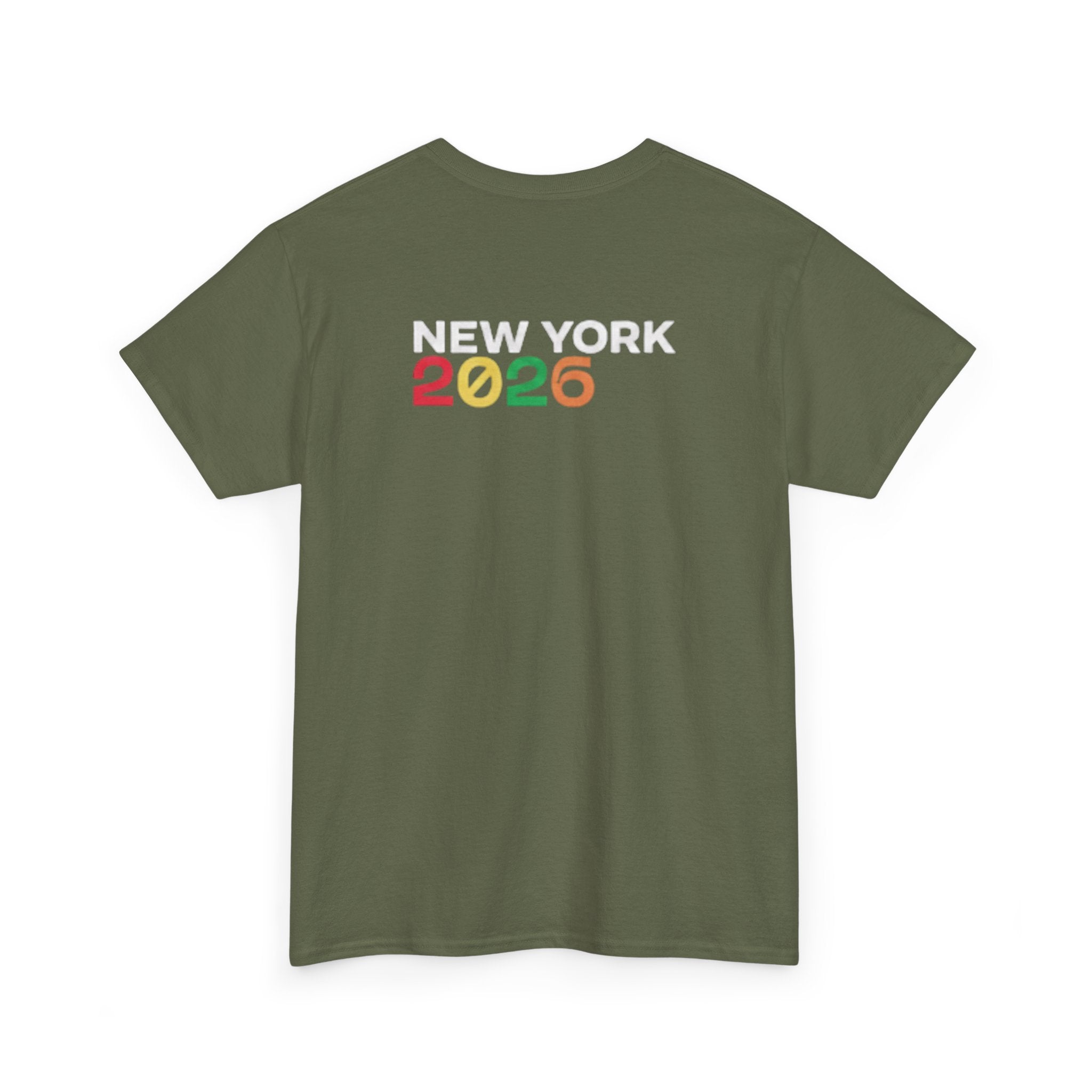 T-Shirt — "just here for the futbol" New York 2026 Soccer Fan Tee