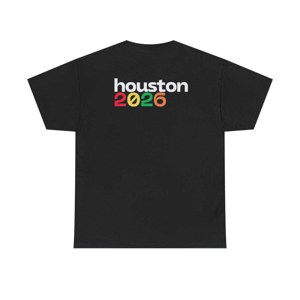 Houston 2026 Soccer Tee — "Just Here for the Futbol" Fan T‑Shirt