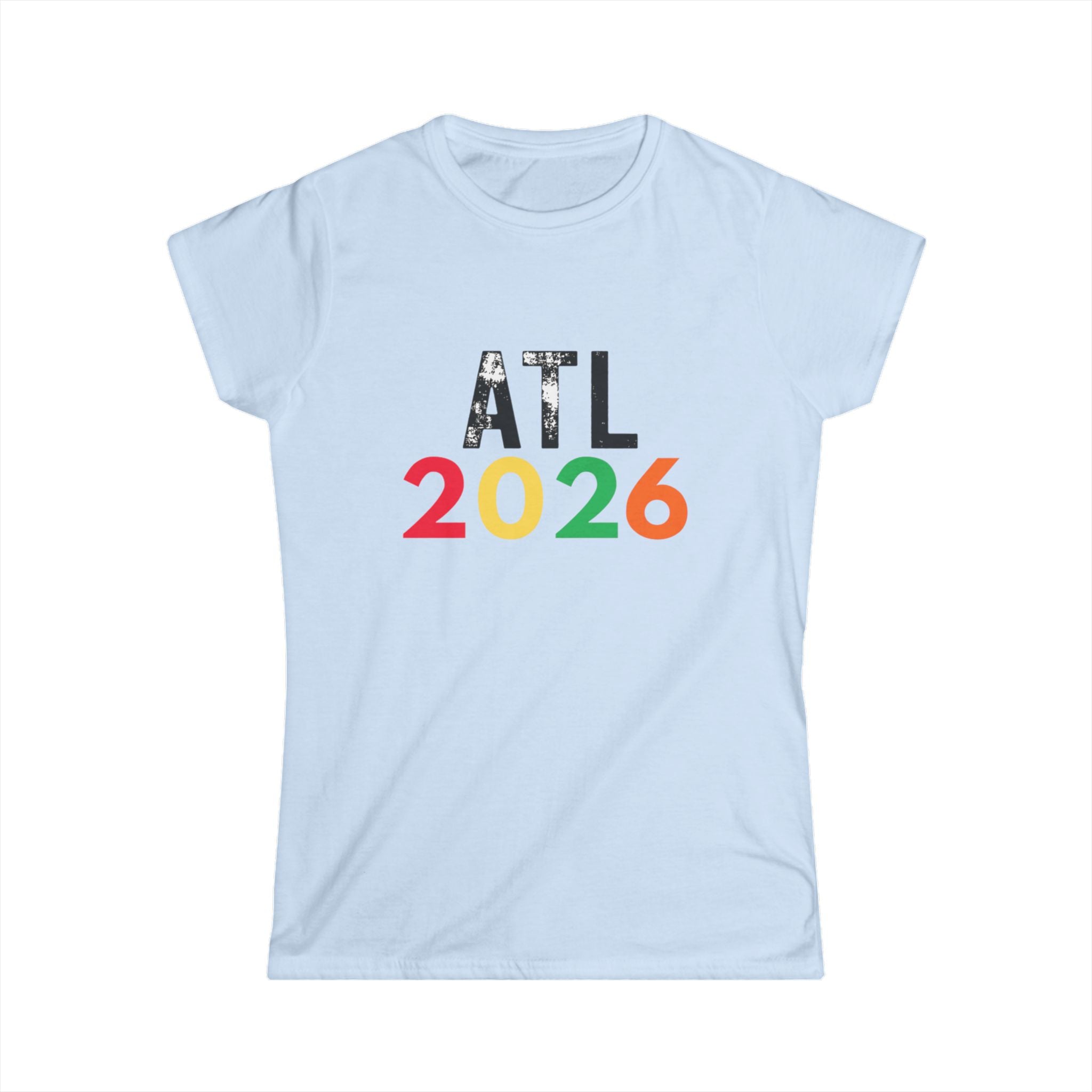 ATL 2026 Women’s Tee — Colorful Atlanta Souvenir T‑Shirt