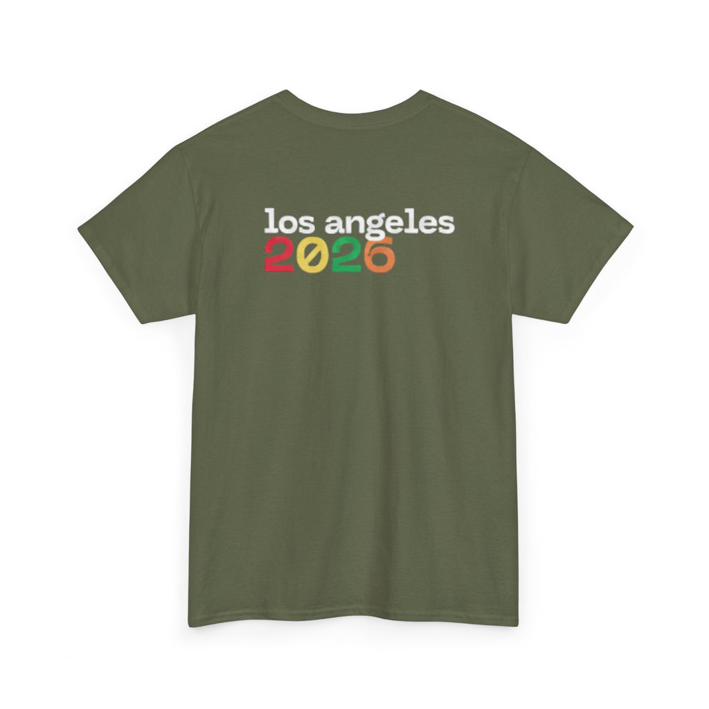 T-Shirt — "Just Here for the Fútbol" Los Angeles 2026 Soccer Fan Tee