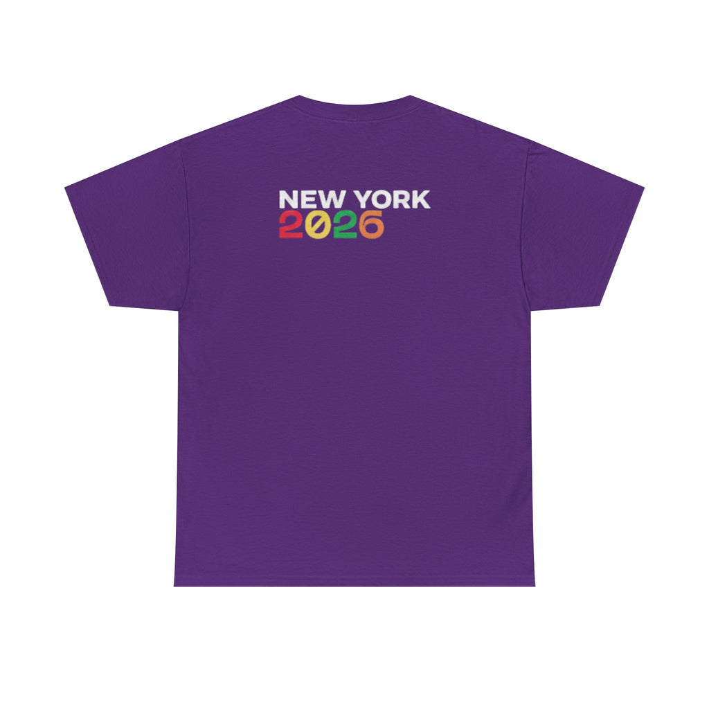 T-Shirt — "just here for the futbol" New York 2026 Soccer Fan Tee