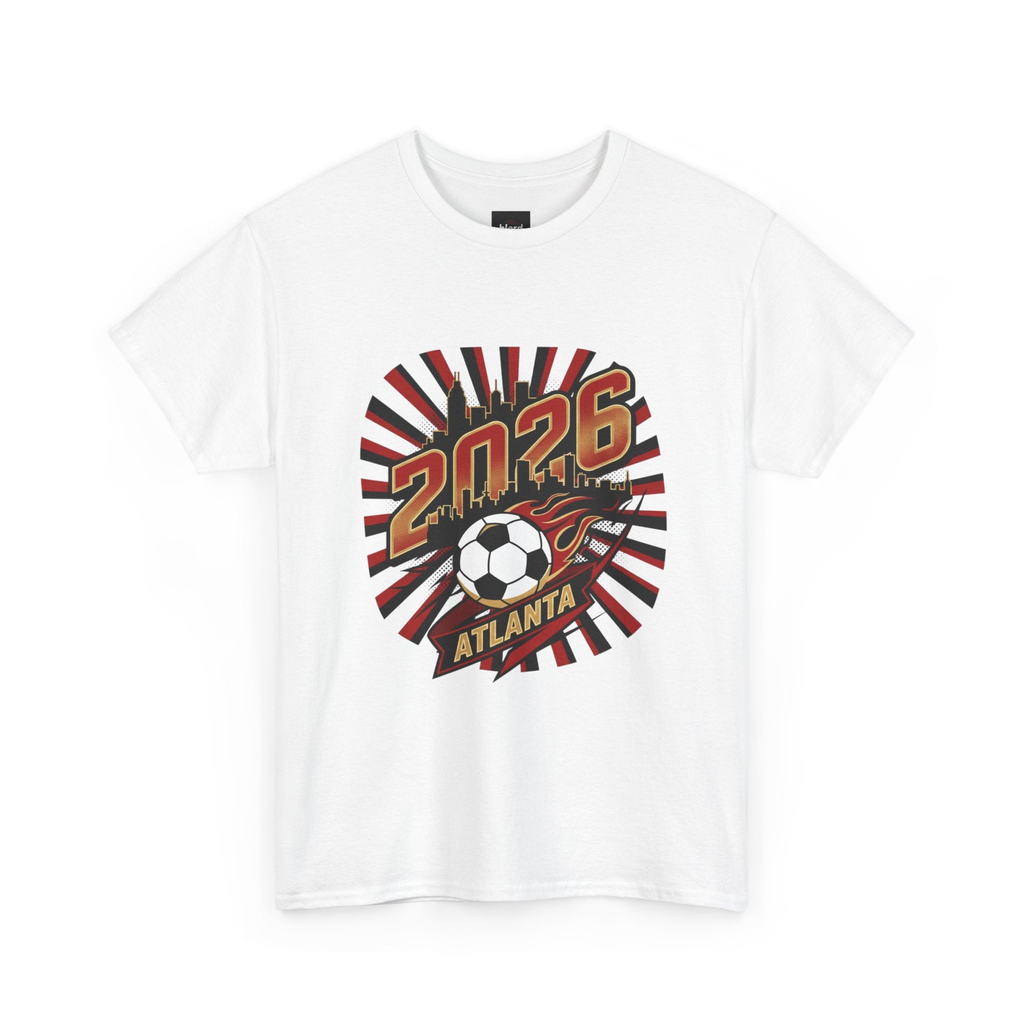 Soccer 2026 Atlanta T-Shirt – Retro Sunburst Design
