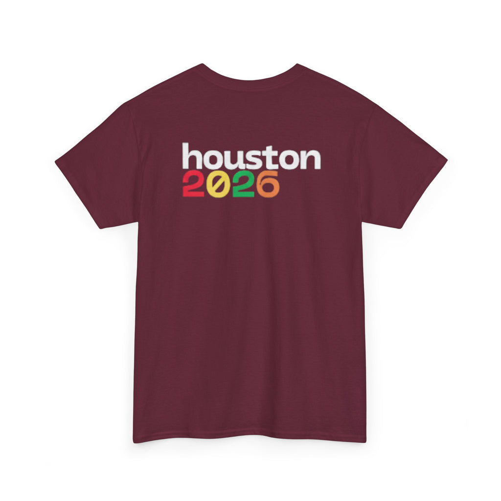 Houston 2026 Soccer Tee — "Just Here for the Futbol" Fan T‑Shirt