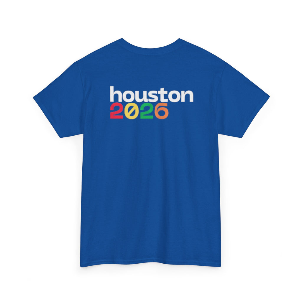 Houston 2026 Soccer Tee — "Just Here for the Futbol" Fan T‑Shirt