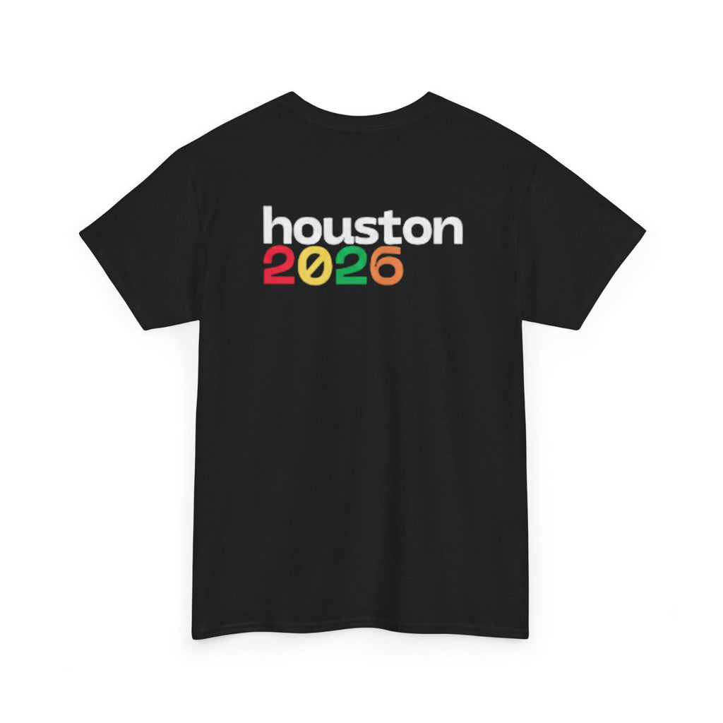 Houston 2026 Soccer Tee — "Just Here for the Futbol" Fan T‑Shirt