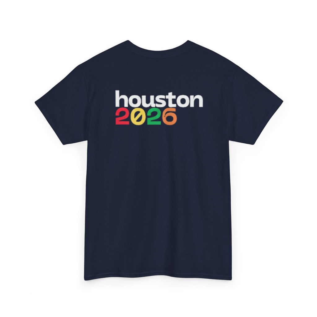 Houston 2026 Soccer Tee — "Just Here for the Futbol" Fan T‑Shirt