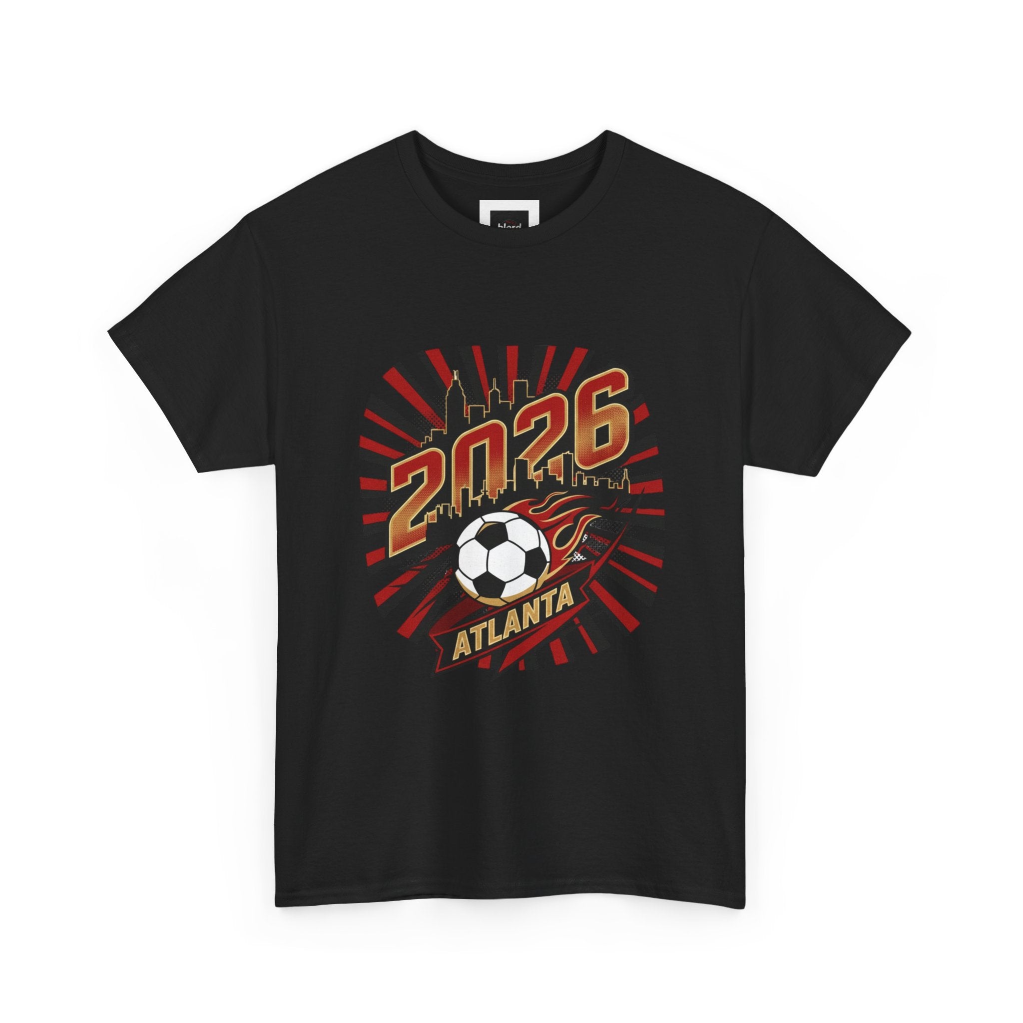 Soccer 2026 Atlanta T-Shirt – Retro Sunburst Design