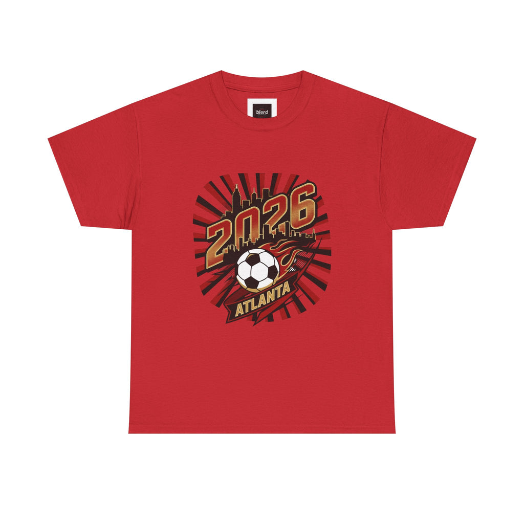 Soccer 2026 Atlanta T-Shirt – Retro Sunburst Design