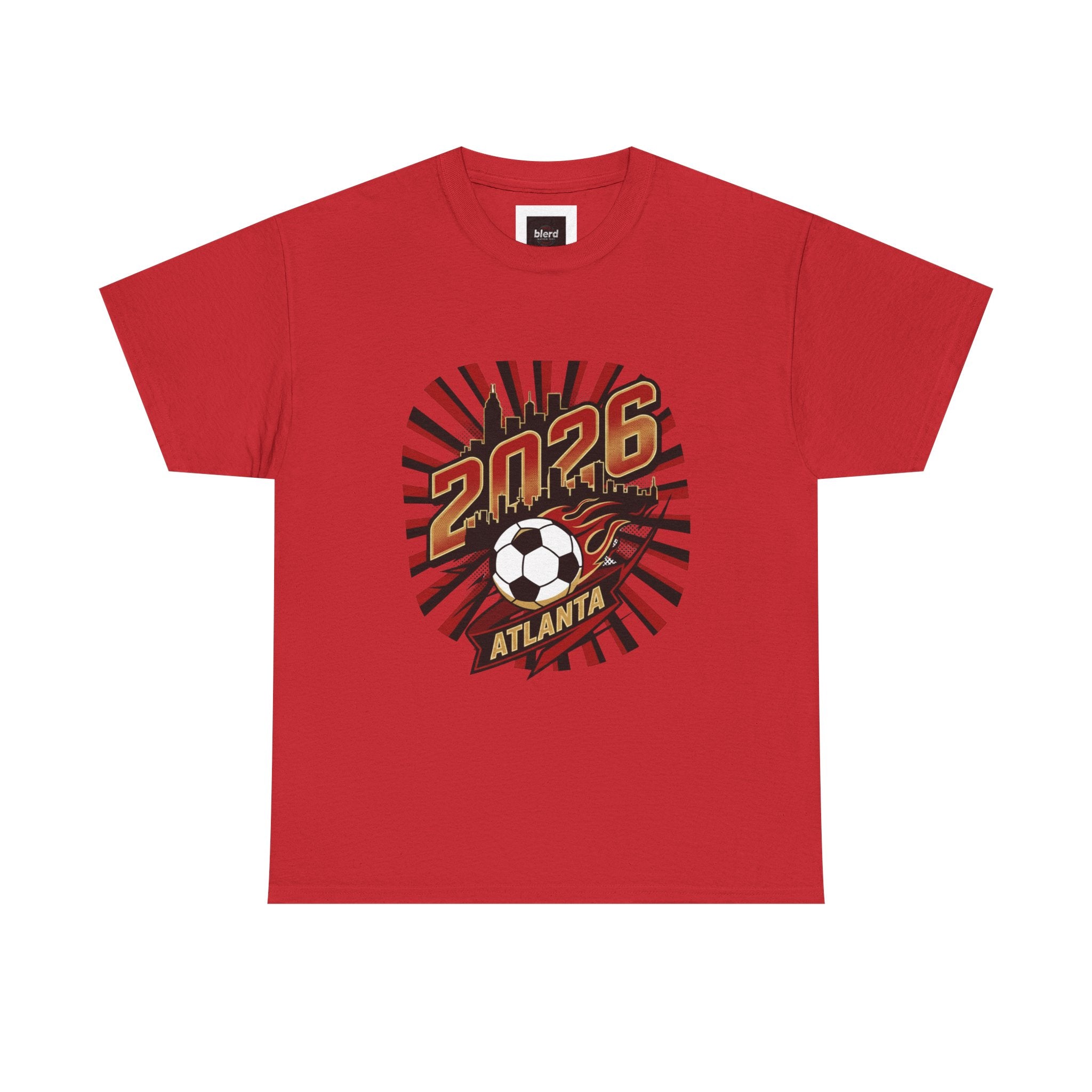 Soccer 2026 Atlanta T-Shirt – Retro Sunburst Design