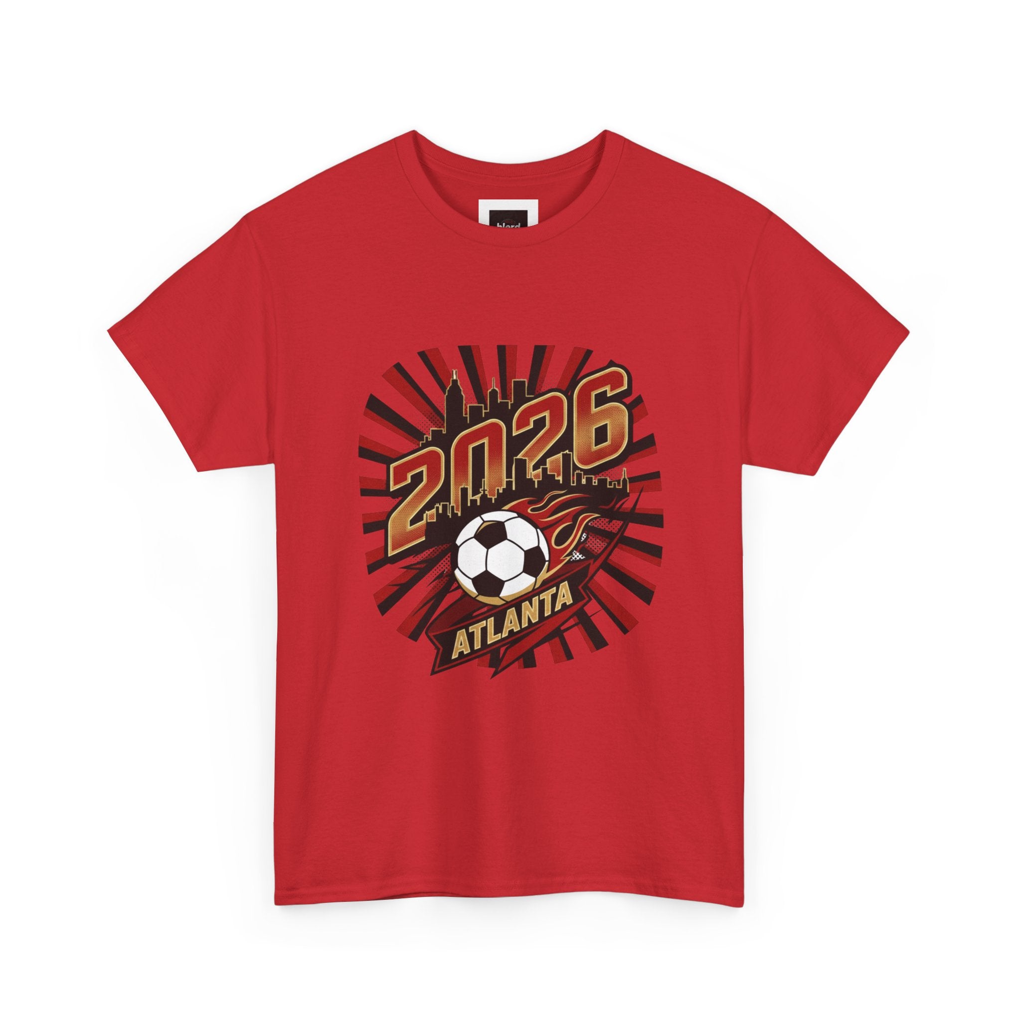 Soccer 2026 Atlanta T-Shirt – Retro Sunburst Design