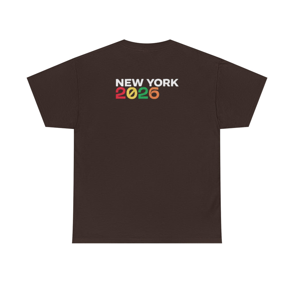 T-Shirt — "just here for the futbol" New York 2026 Soccer Fan Tee