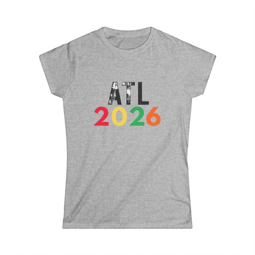 ATL 2026 Women’s Tee — Colorful Atlanta Souvenir T‑Shirt
