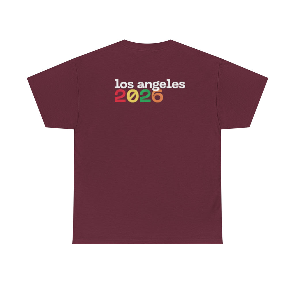 T-Shirt — "Just Here for the Fútbol" Los Angeles 2026 Soccer Fan Tee