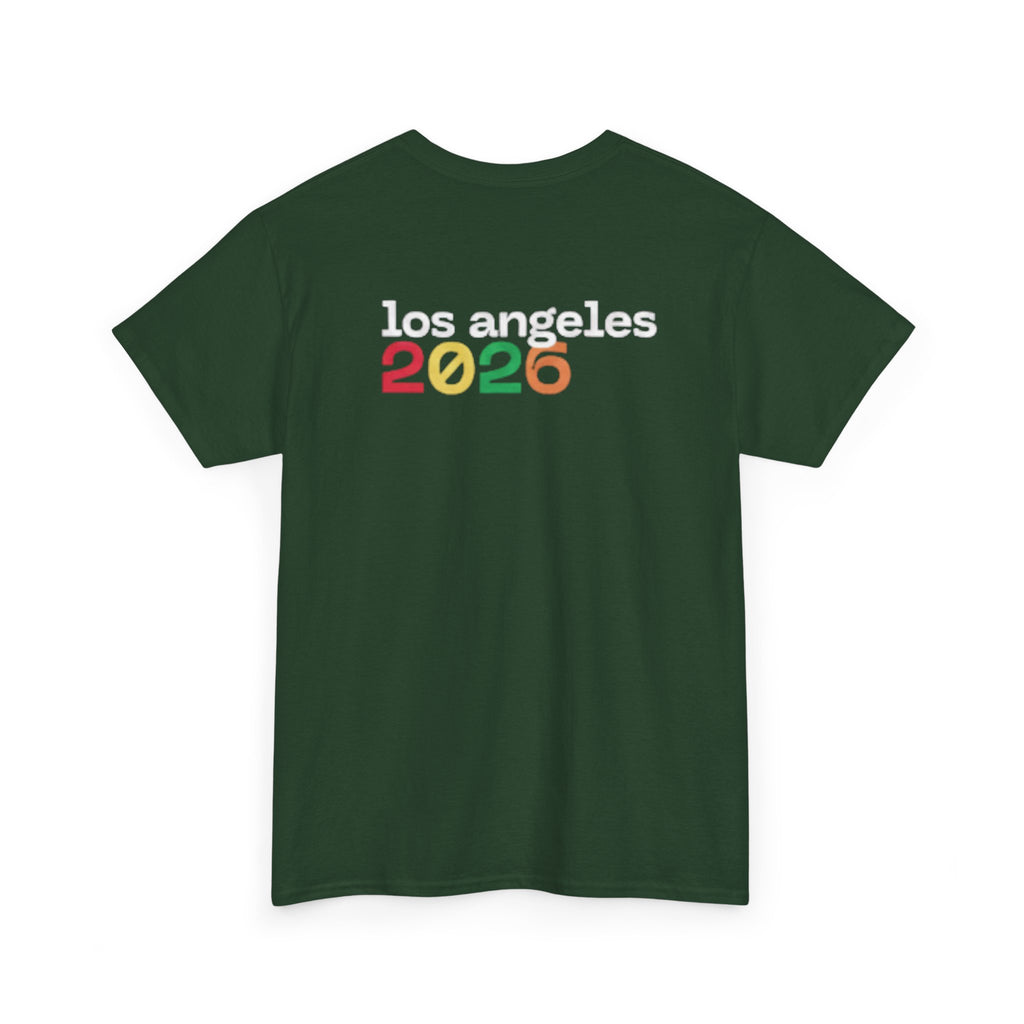 T-Shirt — "Just Here for the Fútbol" Los Angeles 2026 Soccer Fan Tee