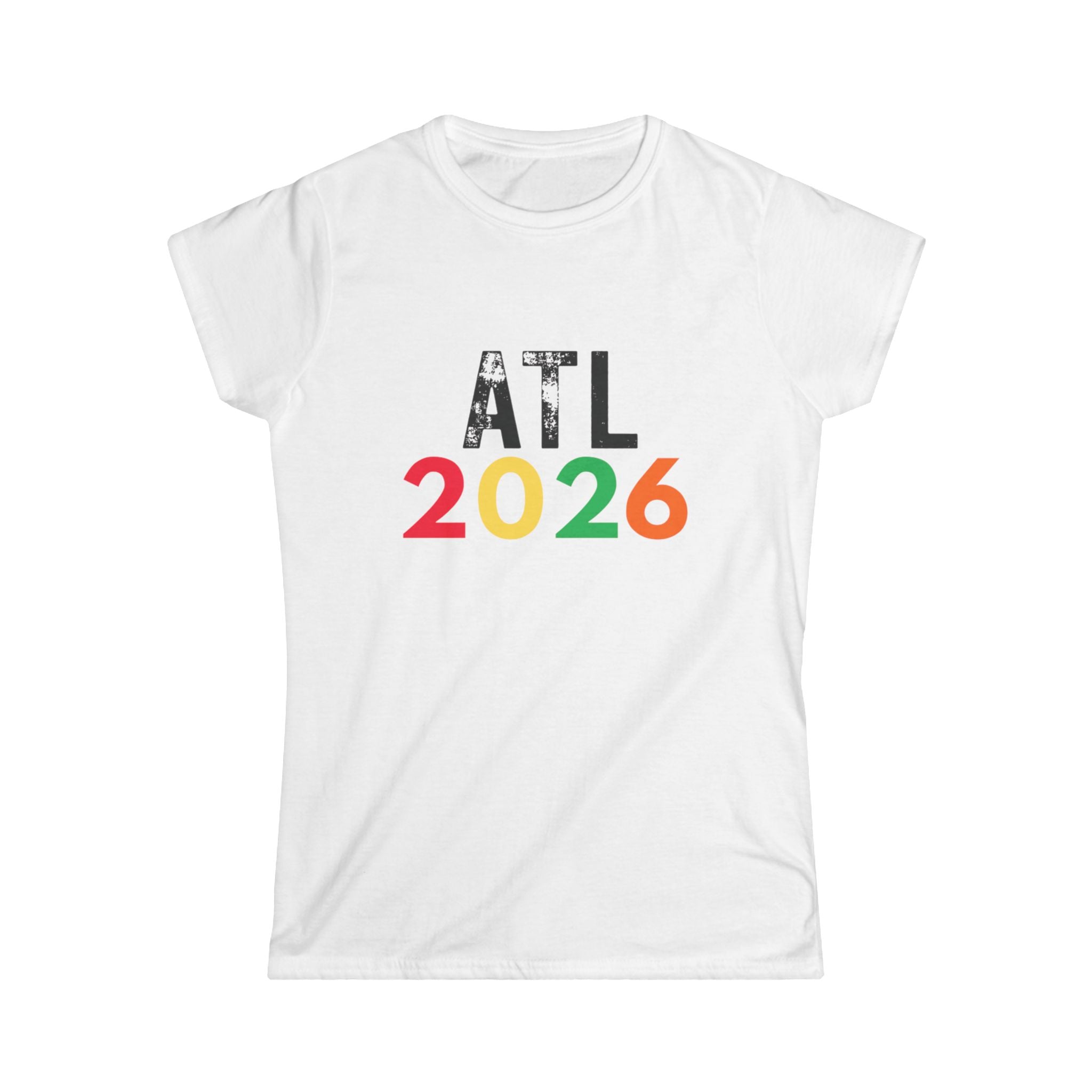 ATL 2026 Women’s Tee — Colorful Atlanta Souvenir T‑Shirt