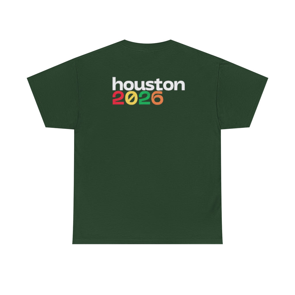 Houston 2026 Soccer Tee — "Just Here for the Futbol" Fan T‑Shirt