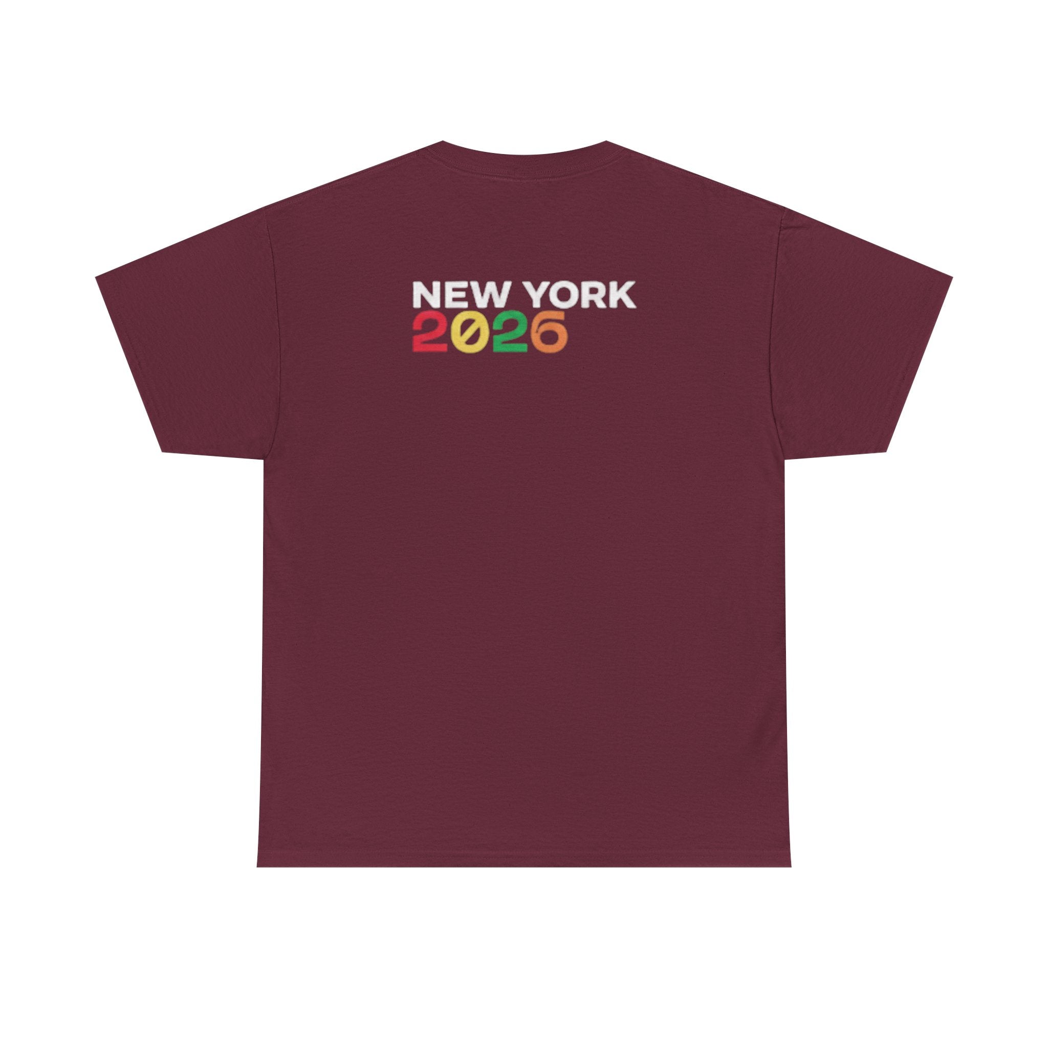 T-Shirt — "just here for the futbol" New York 2026 Soccer Fan Tee