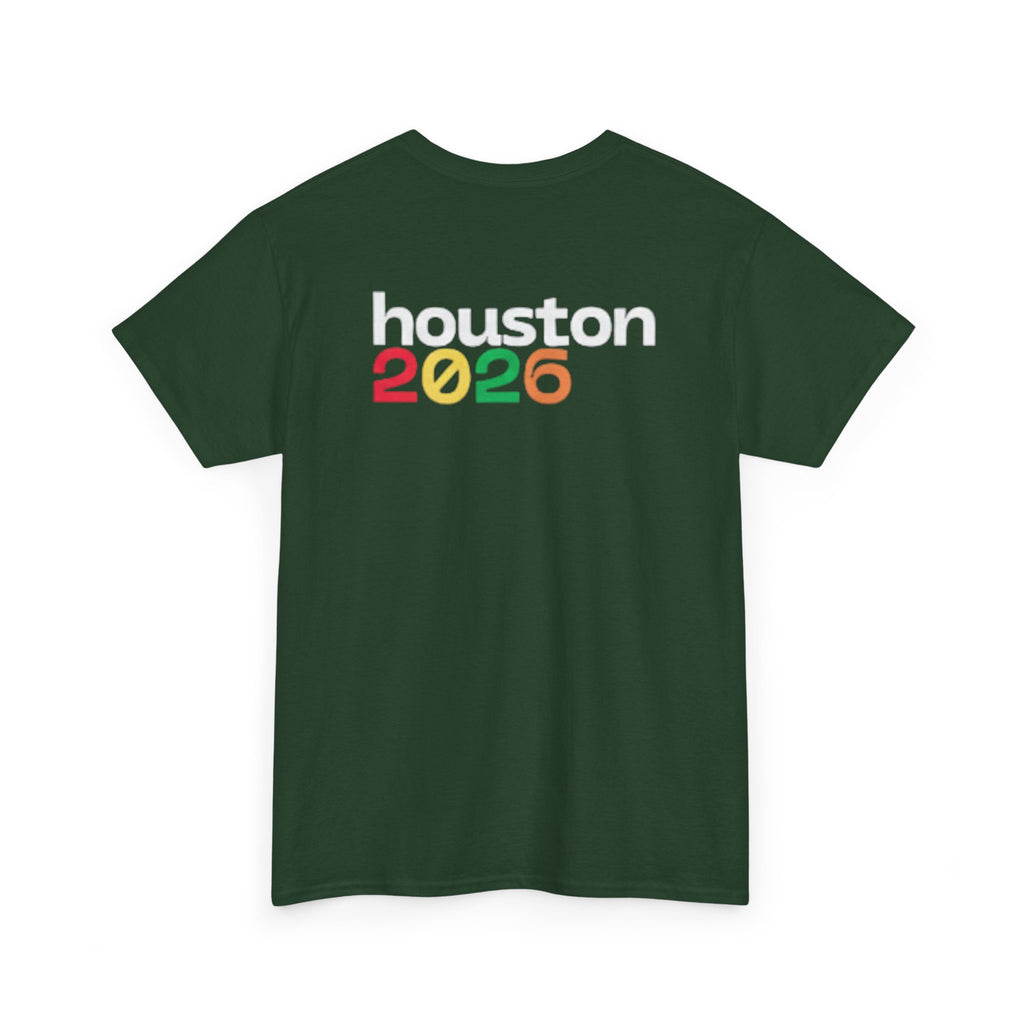 Houston 2026 Soccer Tee — "Just Here for the Futbol" Fan T‑Shirt