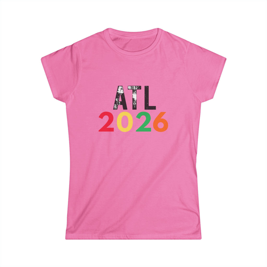 ATL 2026 Women’s Tee — Colorful Atlanta Souvenir T‑Shirt