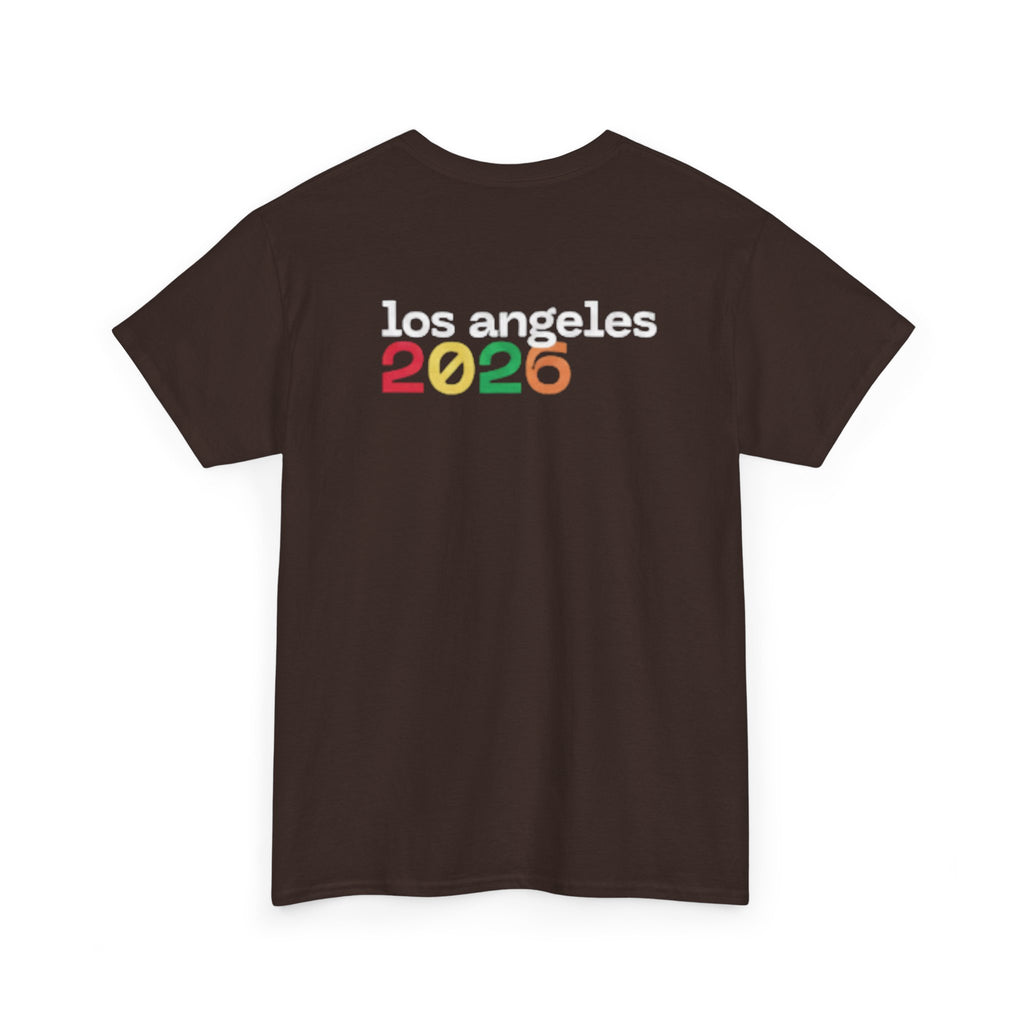 T-Shirt — "Just Here for the Fútbol" Los Angeles 2026 Soccer Fan Tee